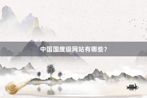 中国国度级网站有哪些？